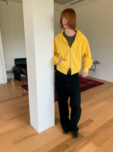 SIMPLE PROJECT WASHED OVERDYED SWEATSHIRT