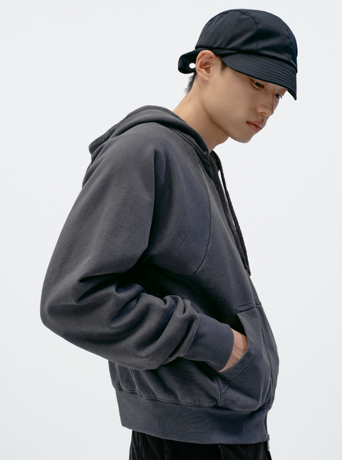 SIMPLE PROJECT WASHED OVERDYED SWEATSHIRT