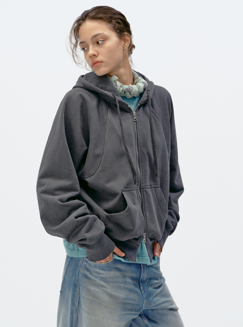 SIMPLE PROJECT WASHED OVERDYED SWEATSHIRT