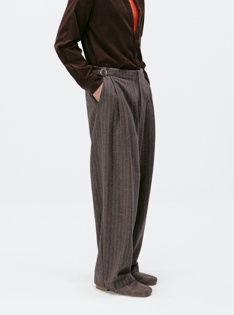 SIMPLE PROJECT V3 PLEATED WOOLEN TROUSERS