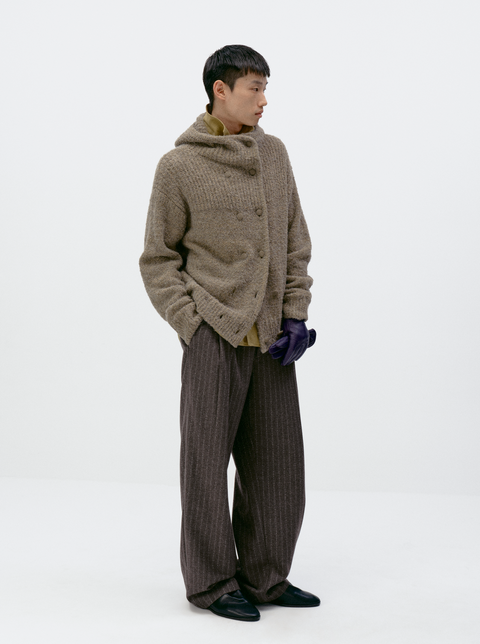 SIMPLE PROJECT V3 PLEATED WOOLEN TROUSERS