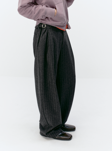 SIMPLE PROJECT V3 PLEATED WOOLEN TROUSERS