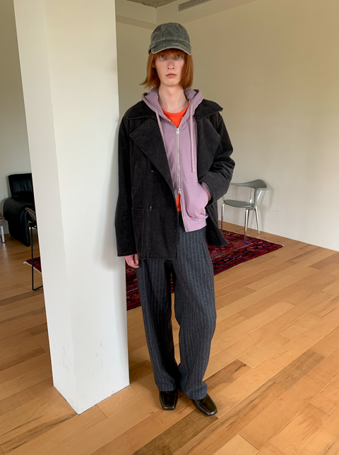 SIMPLE PROJECT V3 PLEATED WOOLEN TROUSERS