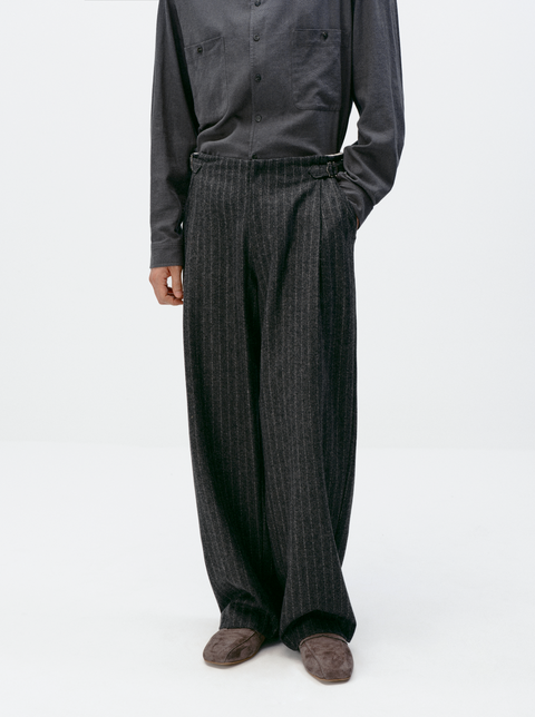 SIMPLE PROJECT V3 PLEATED WOOLEN TROUSERS