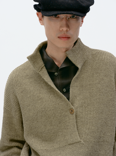 SIMPLE PROJECT V-NECK SWEATER