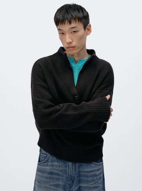 SIMPLE PROJECT V-NECK SWEATER