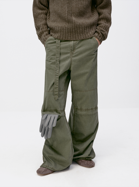 SIMPLE PROJECT WASHED TROUSERS