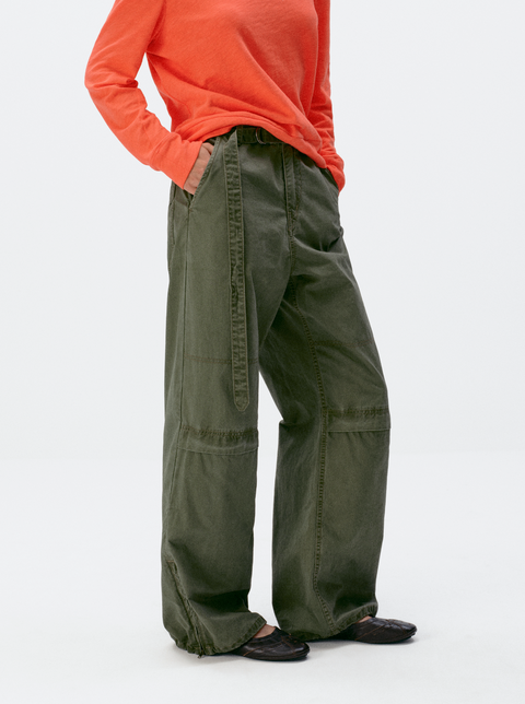 SIMPLE PROJECT WASHED TROUSERS