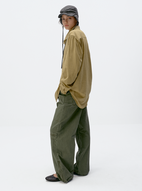 SIMPLE PROJECT WASHED TROUSERS
