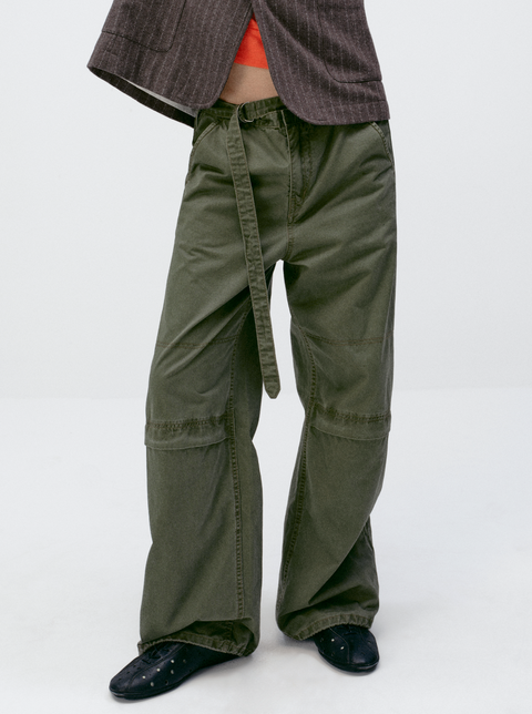 SIMPLE PROJECT WASHED TROUSERS