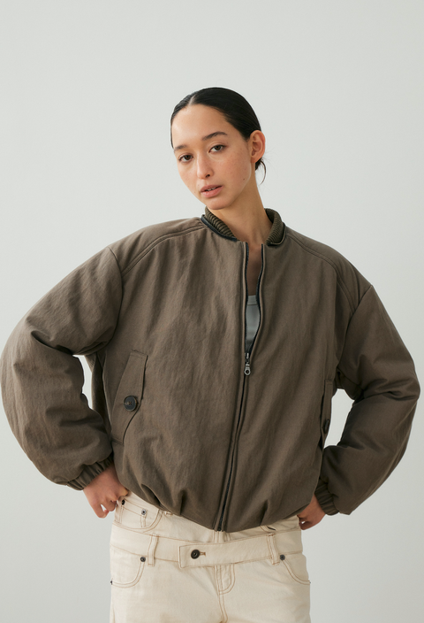 NULL NONE DETACHABLE FUR COLLAR SHORT PARKA