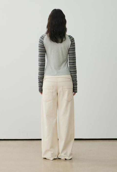 NULL NONE DOUBLE-WAIST TROUSERS