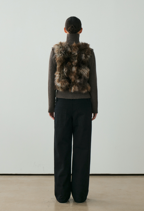 NULL NONE DOUBLE-WAIST TROUSERS