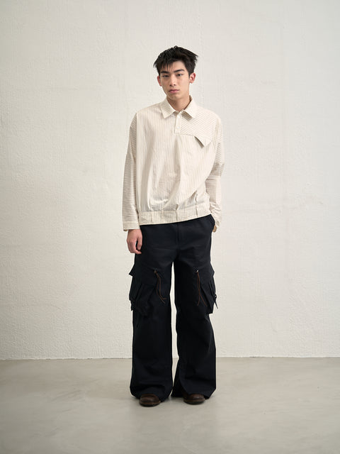 SAIRENSSEI STRAIGHT-LEG OVERSIZED UTILITY PANTS