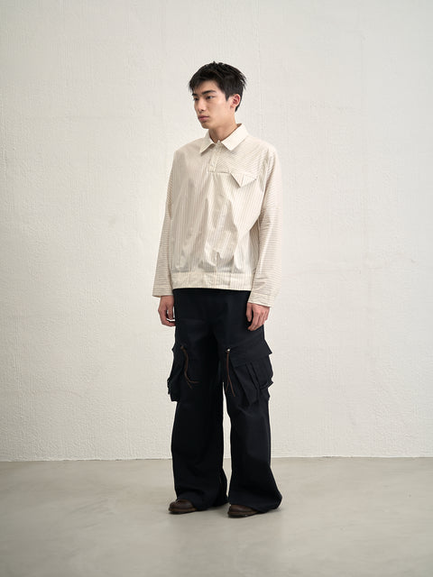 SAIRENSSEI STRAIGHT-LEG OVERSIZED UTILITY PANTS