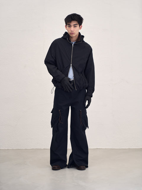 SAIRENSSEI STRAIGHT-LEG OVERSIZED UTILITY PANTS