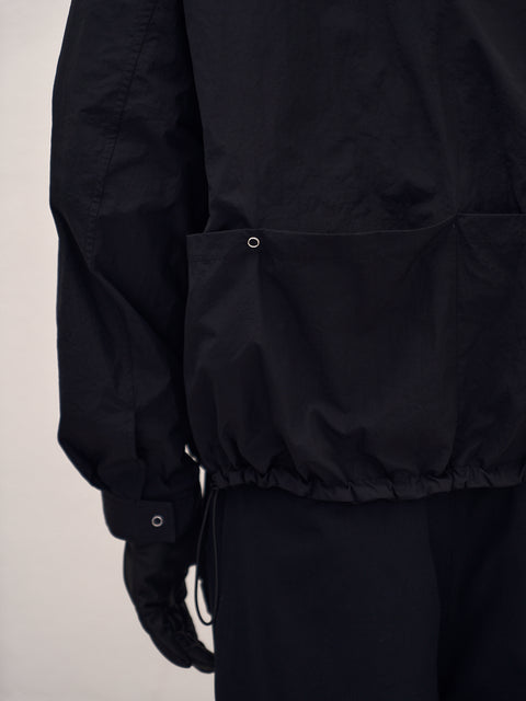 SAIRENSSEI STAND COLLAR HIDDEN HOOD JACKET