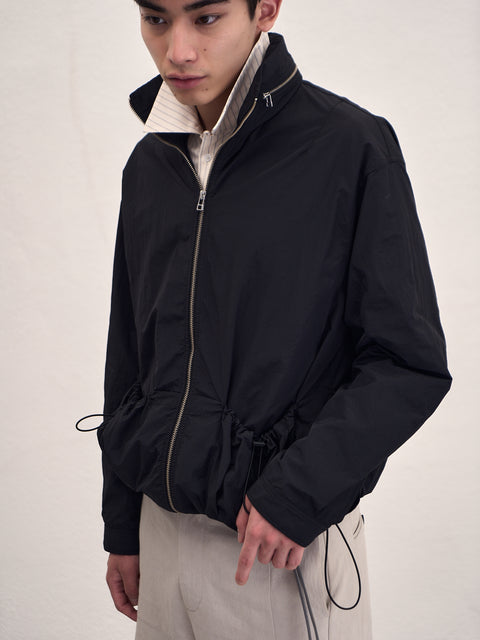 SAIRENSSEI STAND COLLAR HIDDEN HOOD JACKET