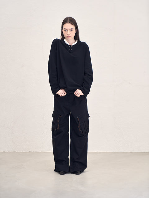 SAIRENSSEI STRAIGHT-LEG OVERSIZED UTILITY PANTS