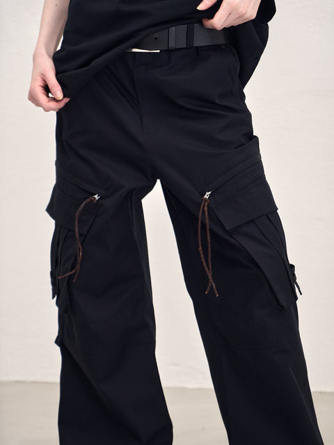 SAIRENSSEI STRAIGHT-LEG OVERSIZED UTILITY PANTS