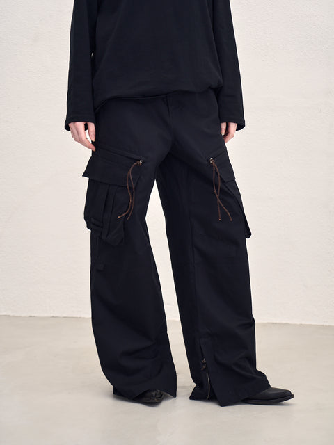 SAIRENSSEI STRAIGHT-LEG OVERSIZED UTILITY PANTS