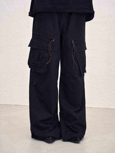 SAIRENSSEI STRAIGHT-LEG OVERSIZED UTILITY PANTS