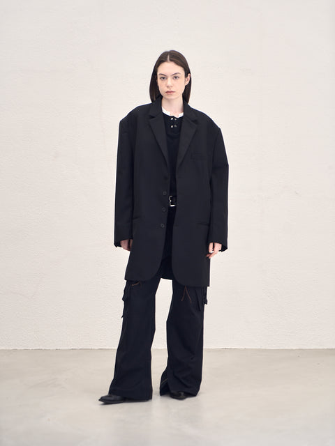 SAIRENSSEI OVERSIZED LONG BLAZER