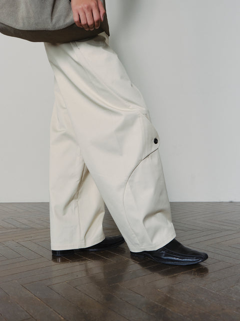 SAIRENSSEI DECONSTRUCTED PLACKET PANTS