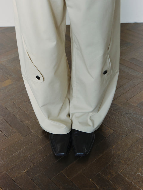 SAIRENSSEI DECONSTRUCTED PLACKET PANTS