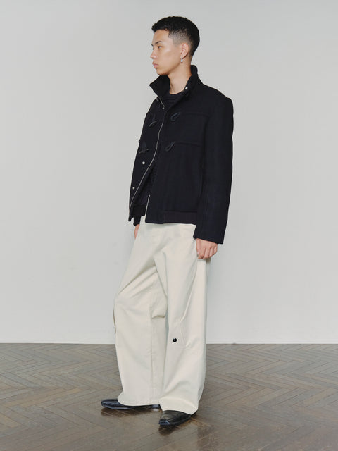 SAIRENSSEI DECONSTRUCTED PLACKET PANTS