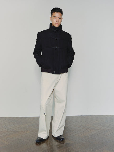 SAIRENSSEI DECONSTRUCTED PLACKET PANTS
