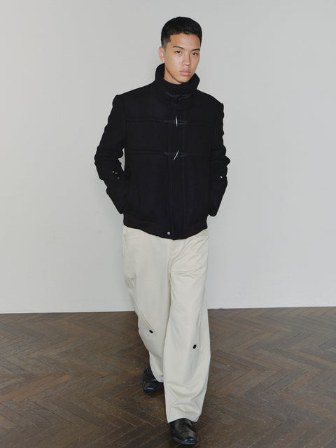 SAIRENSSEI DECONSTRUCTED PLACKET PANTS