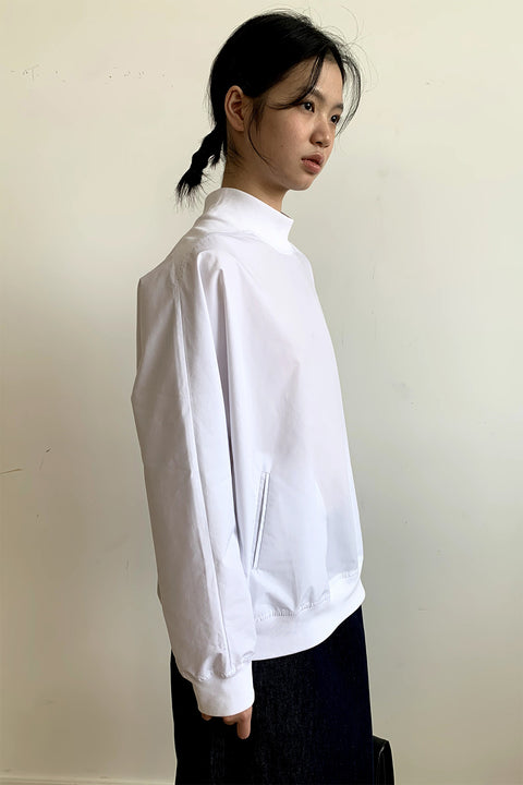 DOSORDONTS HALF-TURTLENECK PATCHWORK SHIRT