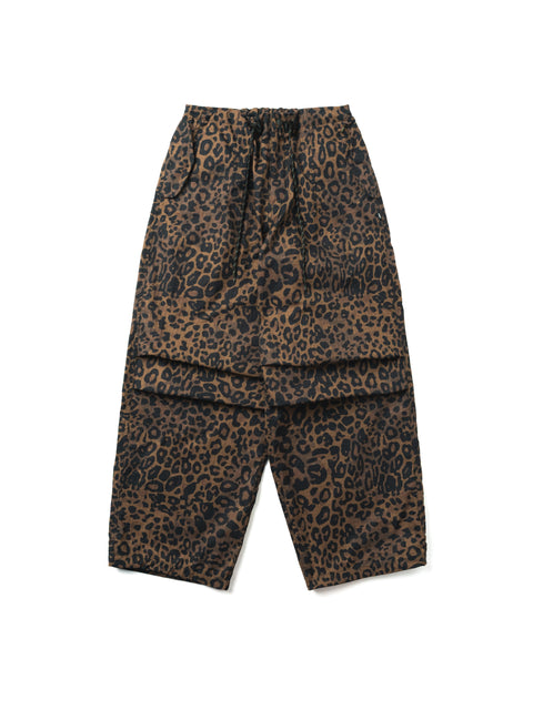 MOUNTAIN FEVER LEOPARD RIPSTOP PLEATED PARACHUTE PANTS