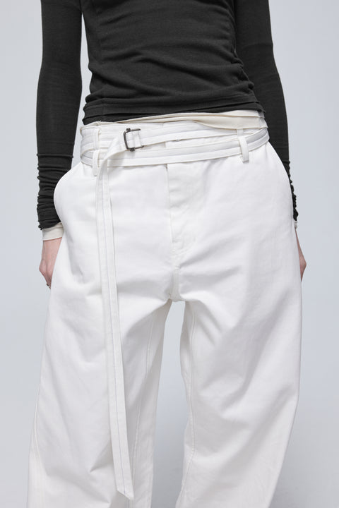 SIMPLE PROJECT TWISTED BELTED PANTS