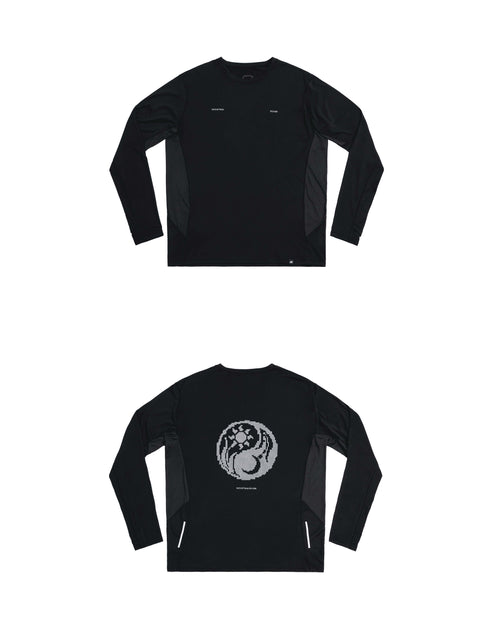 MOUNTAIN FEVER PIXEL GRAPHIC QUICK DRY LONG SLEEVE T-SHIRT