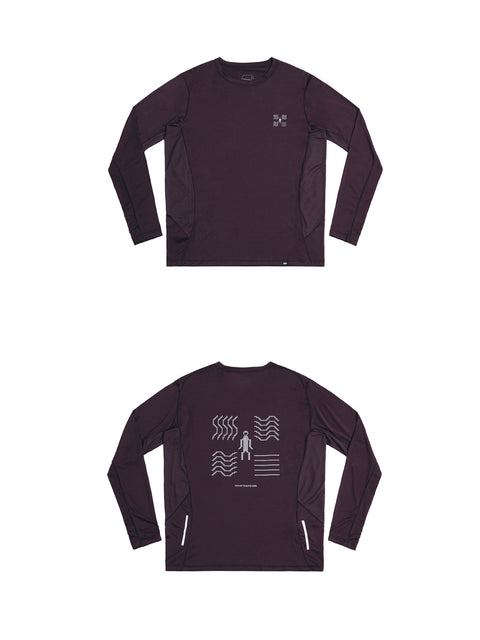 MOUNTAIN FEVER PIXEL GRAPHIC QUICK DRY LONG SLEEVE T-SHIRT
