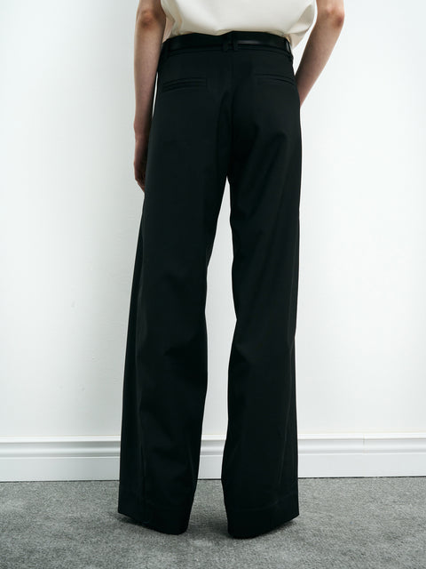 COSMOS WAVEYU WOOL SEGMENTED PATCHWORK TROUSERS