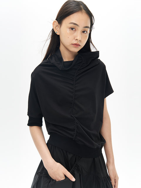 DOSORDONTS RUCHED ASYMMETRICAL TOP