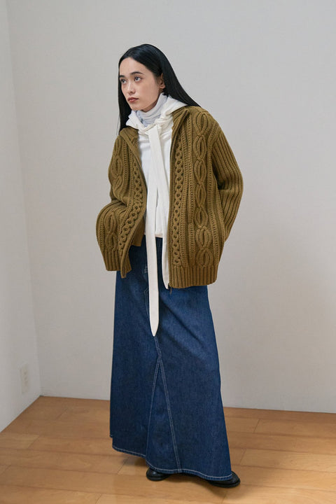 DOSORDONTS KNIT CARDIGAN JACKET