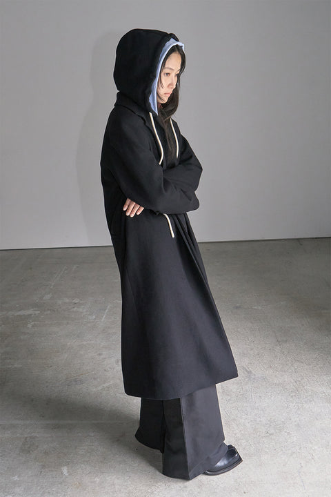 DOSORDONTS FAUX TWO-PIECE WOOL COAT