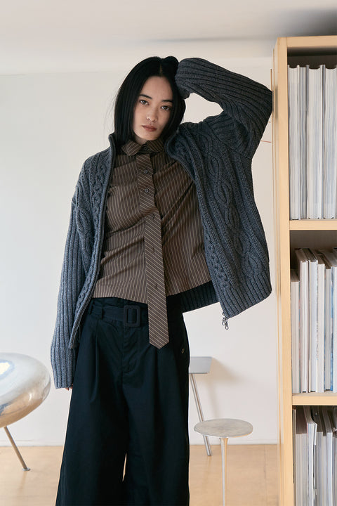 DOSORDONTS KNIT CARDIGAN JACKET