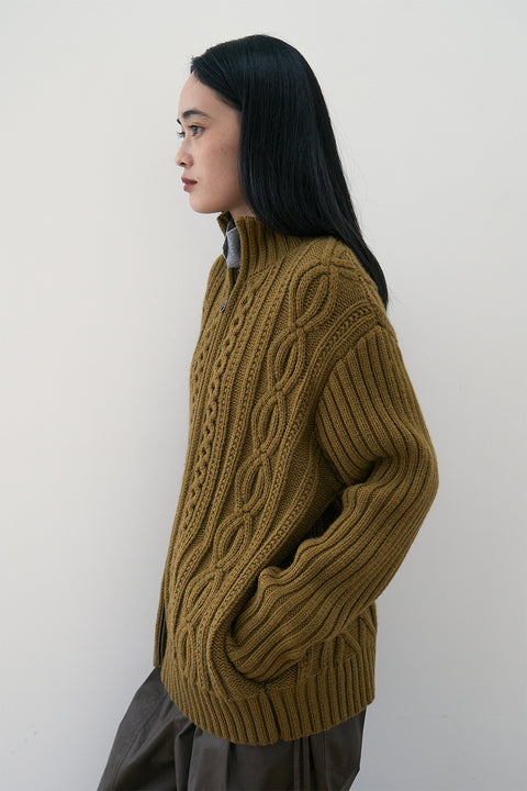 DOSORDONTS KNIT CARDIGAN JACKET