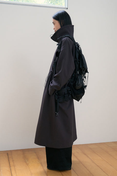 DOSORDONTS DRAWSTRING TRENCH COAT