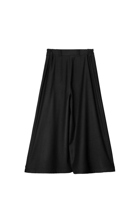 VAPOURBLUE PLEATED CROPPED CULOTTES