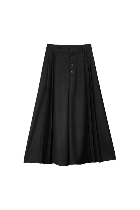 VAPOURBLUE PLEATED CROPPED CULOTTES