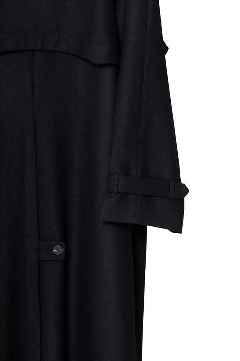 VAPOURBLUE WOOL DECONSTRUCTED COAT