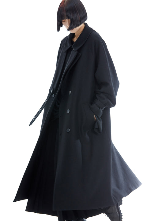 VAPOURBLUE WOOL DECONSTRUCTED COAT