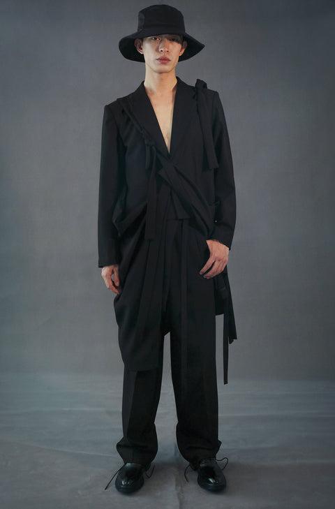 VAPOURBLUE Unisex Deconstructed Oversize Suit