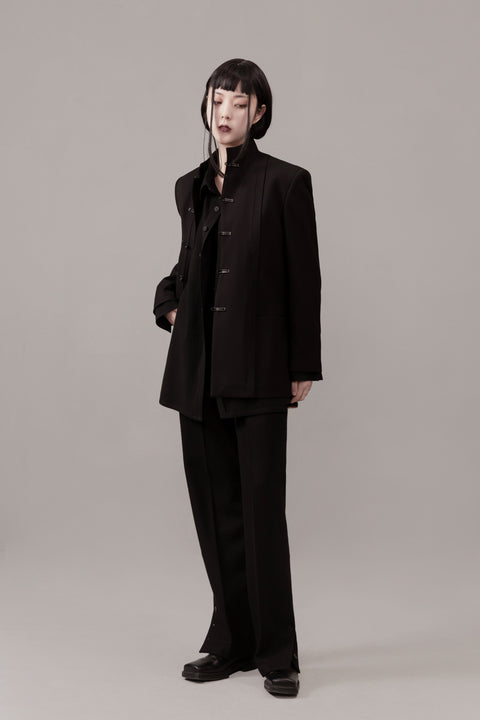 VAPOURBLUE Unisex Stand-up Collar Jacket